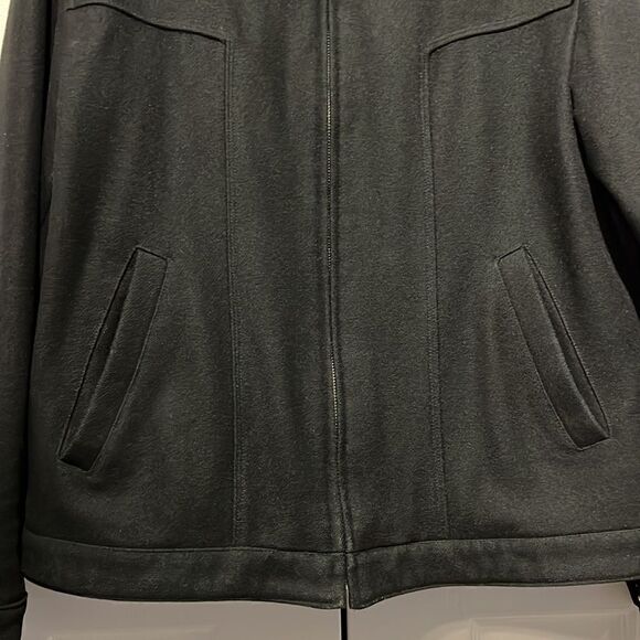 MEXX Men’s Black Wool Blend Zip Up Bomber Jacket Size M - Picture 6 of 14